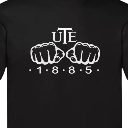 UTE szurkolói póló felnőtt fekete öklös