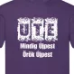 UTE póló felnőtt  lila Mindig Újpest, Örök Újpest