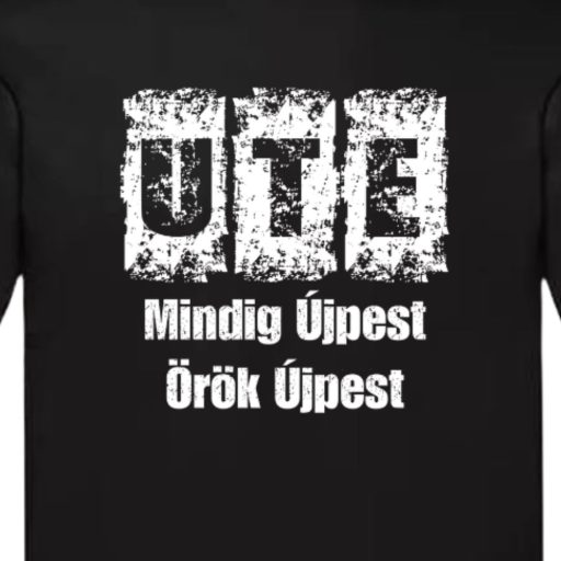 UTE szurkolói póló felnőtt fekete Mindig Újpest, Örök Újpest