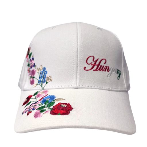 Magyarország baseball sapka női kalocsai fehér