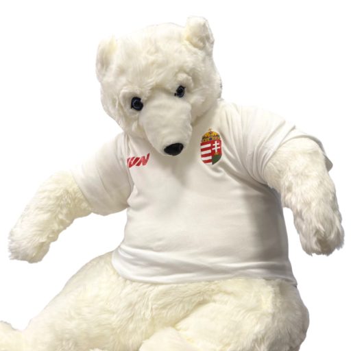 Magyarország plüss jegesmedve 70 cm