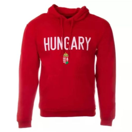 Magyarország pulóver felnőtt kapucnis HUNGARY piros