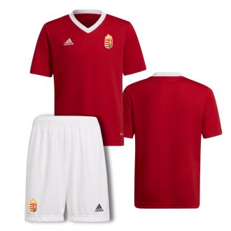   Magyarország mez garnitúra szurkolói Adidas gyerek piros felső fehér alsó