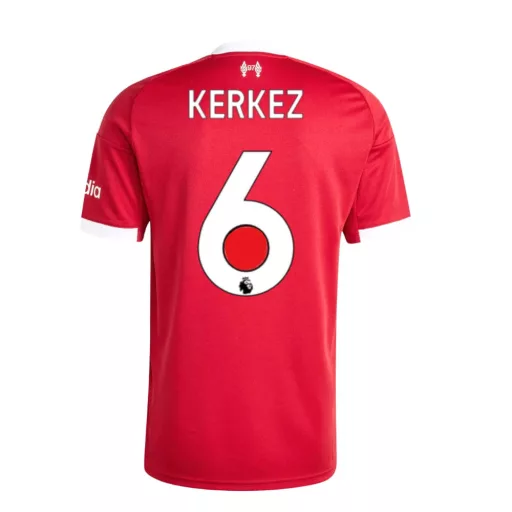 Liverpool mez felső gyerek Adidas Home 2025/26 - Kerkez 6 (Premier League)