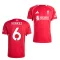 Liverpool mez felső gyerek Adidas Home 2025/26 - Kerkez 6 (Premier League)
