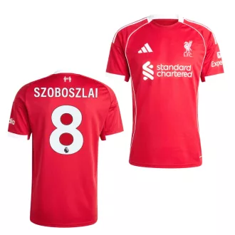   Liverpool mez felső gyerek Adidas Home 2025/26 - Szoboszlai 8 (Premier League)
