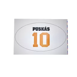 Puskás matrica ovális fehér