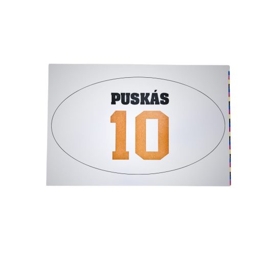 Puskás matrica ovális fehér