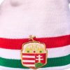 Magyarország sapka kötött fehér trikolor címeres