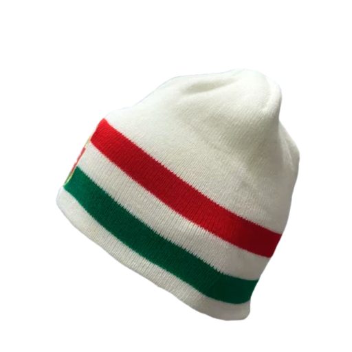 Magyarország sapka kötött fehér trikolor címeres