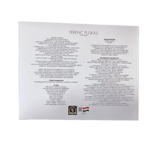 Puskás füzet A Legismertebb magyar spanyol nyelvű