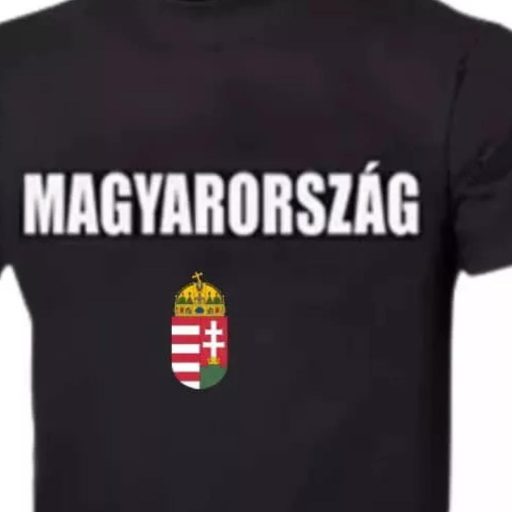 Magyarország póló gyerek címeres fekete