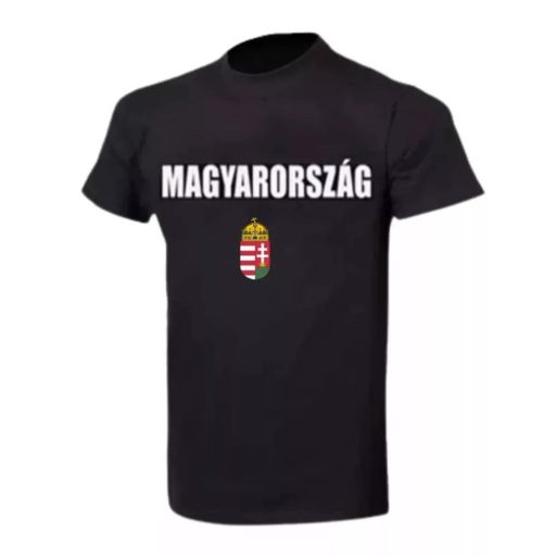 Magyarország póló gyerek címeres fekete