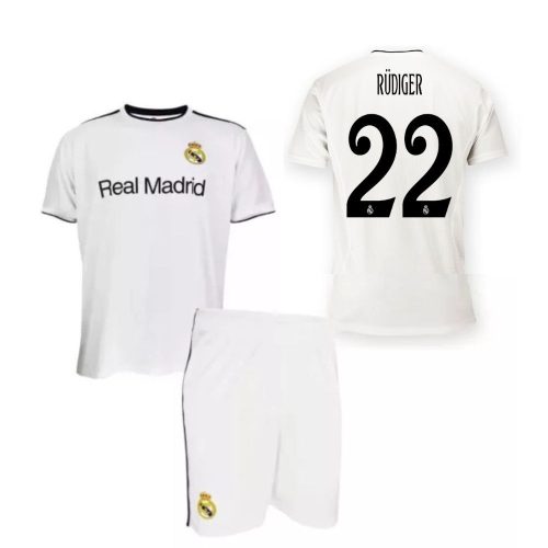 Real Madrid mez garnitúra gyerek fehér - RÜDIGER 22