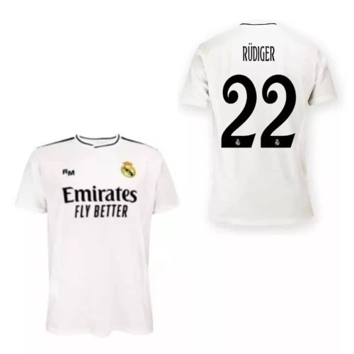 Real Madrid mez felső felnőtt Szurkolói HOME 2024-25 - RÜDIGER 22