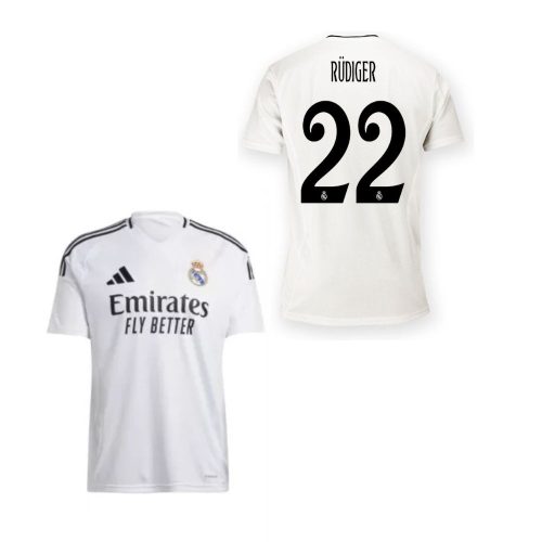 Real Madrid mez felső Adidas HOME gyerek 2024-25 - RÜDIGER 22