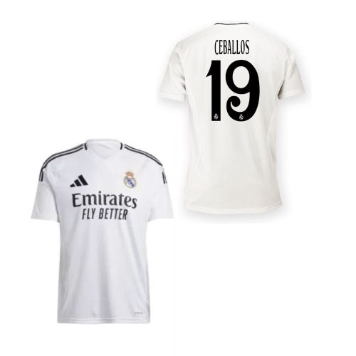 Real Madrid mez felső Adidas HOME gyerek 2024-25 - CEBALLOS 19