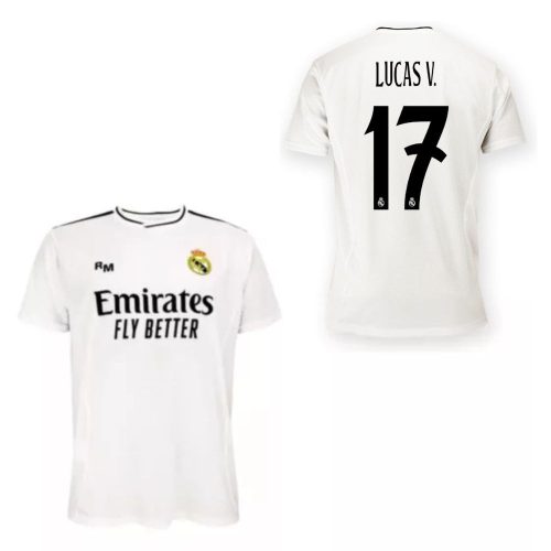 Real Madrid mez felső felnőtt Szurkolói HOME 2024-25 - LUCAS V. 17