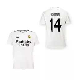   Real Madrid mez felső gyerek Szurkolói HOME 2024-25 - TCHOUAMÉNI 14
