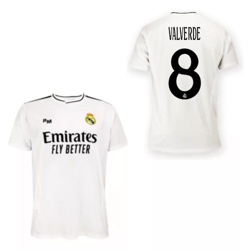 Real Madrid mez felső felnőtt Szurkolói HOME 2024-25 - VALVERDE 8