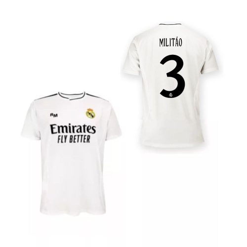 Real Madrid mez felső gyerek Szurkolói HOME 2024-25 - MILITÃO 3