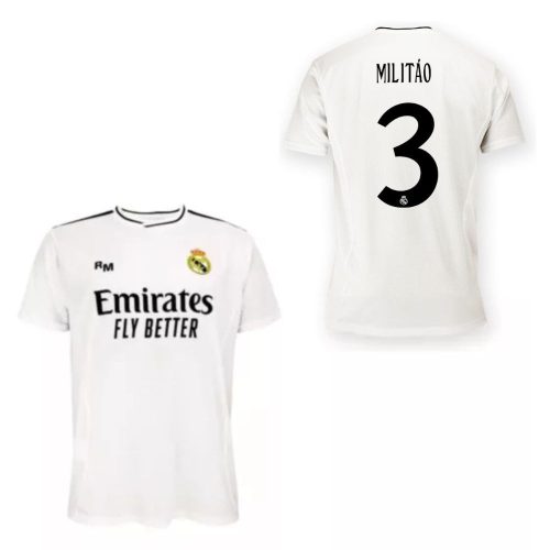 Real Madrid mez felső felnőtt Szurkolói HOME 2024-25 - MILITÃO 3