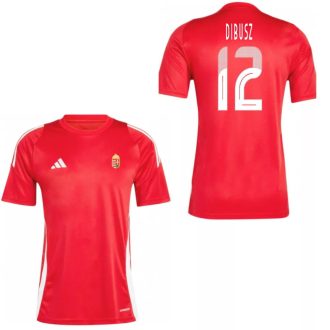   Magyarország mez felső szurkolói Adidas T24 piros felnőtt - DIBUSZ 12