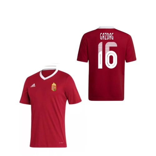 Magyarország mez felső szurkolói Adidas piros gyerek - GAZDAG 16