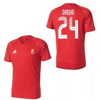   Magyarország mez felső szurkolói Adidas piros T17 felnőtt - DARDAI 24