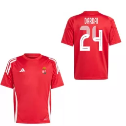   Magyarország mez felső szurkolói Adidas gyerek piros T24 - DARDAI 24