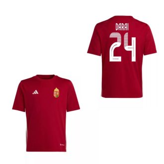   Magyarország mez felső szurkolói Adidas gyerek kerek nyak piros - DARDAI 24