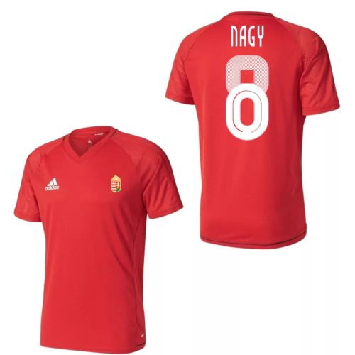 Magyarország mez felső szurkolói Adidas piros T17 felnőtt - NAGY 8