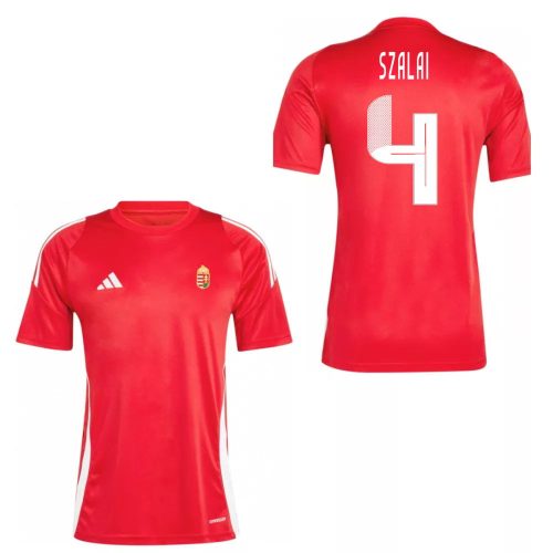 Magyarország mez felső szurkolói Adidas T24 piros felnőtt - SZALAI 4