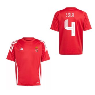   Magyarország mez felső szurkolói Adidas gyerek piros T24 - SZALAI 4