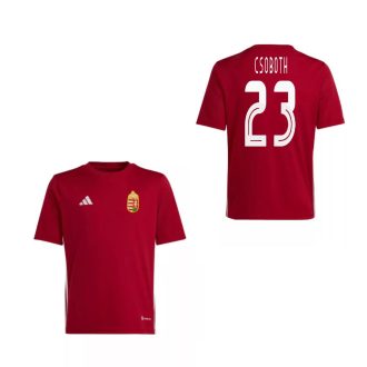   Magyarország mez felső szurkolói Adidas gyerek kerek nyak piros - CSOBOTH 23