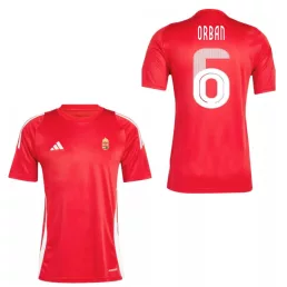   Magyarország mez felső szurkolói Adidas T24 piros felnőtt - ORBAN 6