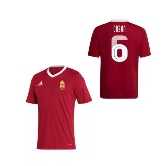   Magyarország mez felső szurkolói Adidas piros gyerek - ORBAN 6