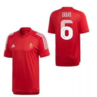   Magyarország mez felső szurkolói Adidas piros felnőtt CON - ORBAN 6