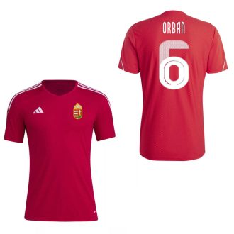   Magyarország mez felső szurkolói Adidas piros felnőtt - ORBAN 6