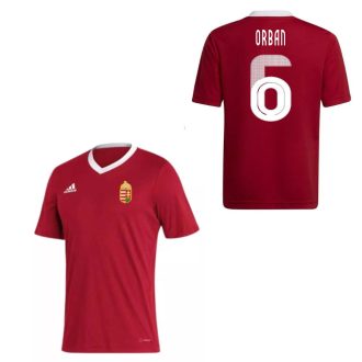   Magyarország mez felső szurkolói Adidas piros felnőtt - ORBAN 6