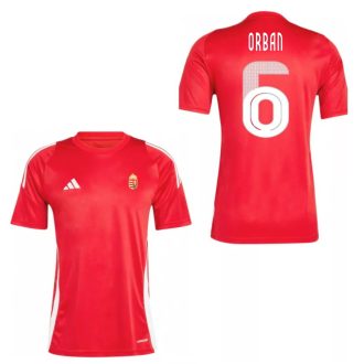   Magyarország mez felső szurkolói Adidas női T24 piros felnőtt - ORBAN 6