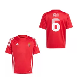   Magyarország mez felső szurkolói Adidas gyerek piros T24 - ORBAN 6