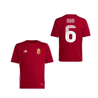   Magyarország mez felső szurkolói Adidas gyerek kerek nyak piros - ORBAN 6