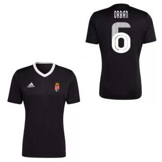   Magyarország mez felső szurkolói Adidas felnőtt fekete - ORBAN 6
