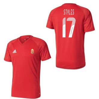   Magyarország mez felső szurkolói Adidas piros T17 felnőtt - STYLES 17
