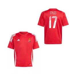   Magyarország mez felső szurkolói Adidas gyerek piros T24 - STYLES 17