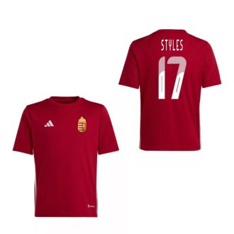   Magyarország mez felső szurkolói Adidas gyerek kerek nyak piros - STYLES 17