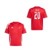 Magyarország mez felső szurkolói Adidas gyerek piros T24 - SALLAI 20