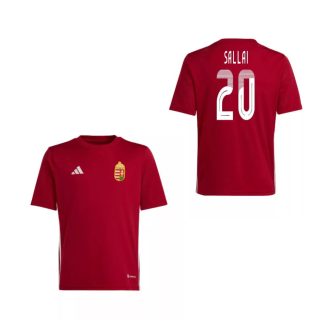   Magyarország mez felső szurkolói Adidas gyerek kerek nyak piros - SALLAI 20