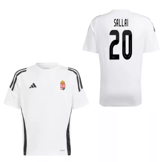   Magyarország mez felső szurkolói Adidas felnőtt fehér T24 - SALLAI 20